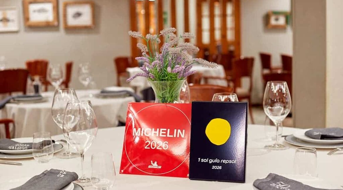 El Hogar Gallego repite en la Guía Michelin y Sol Repsol 2026